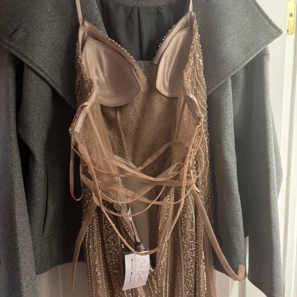 La Divine CC416 Dress Mocha/Champagne - Picture 7 of 13